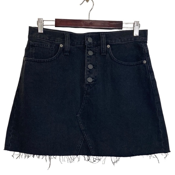 Madewell Skirts New Madewell Skirt Womens 28 Black Rigid Denim A madewell-skirts-new-madewell-skirt-womens-28-black-rigid-denim-a